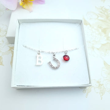 personalised horseshoe bracelet