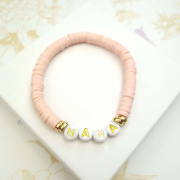 personalised nana beaded bracelet