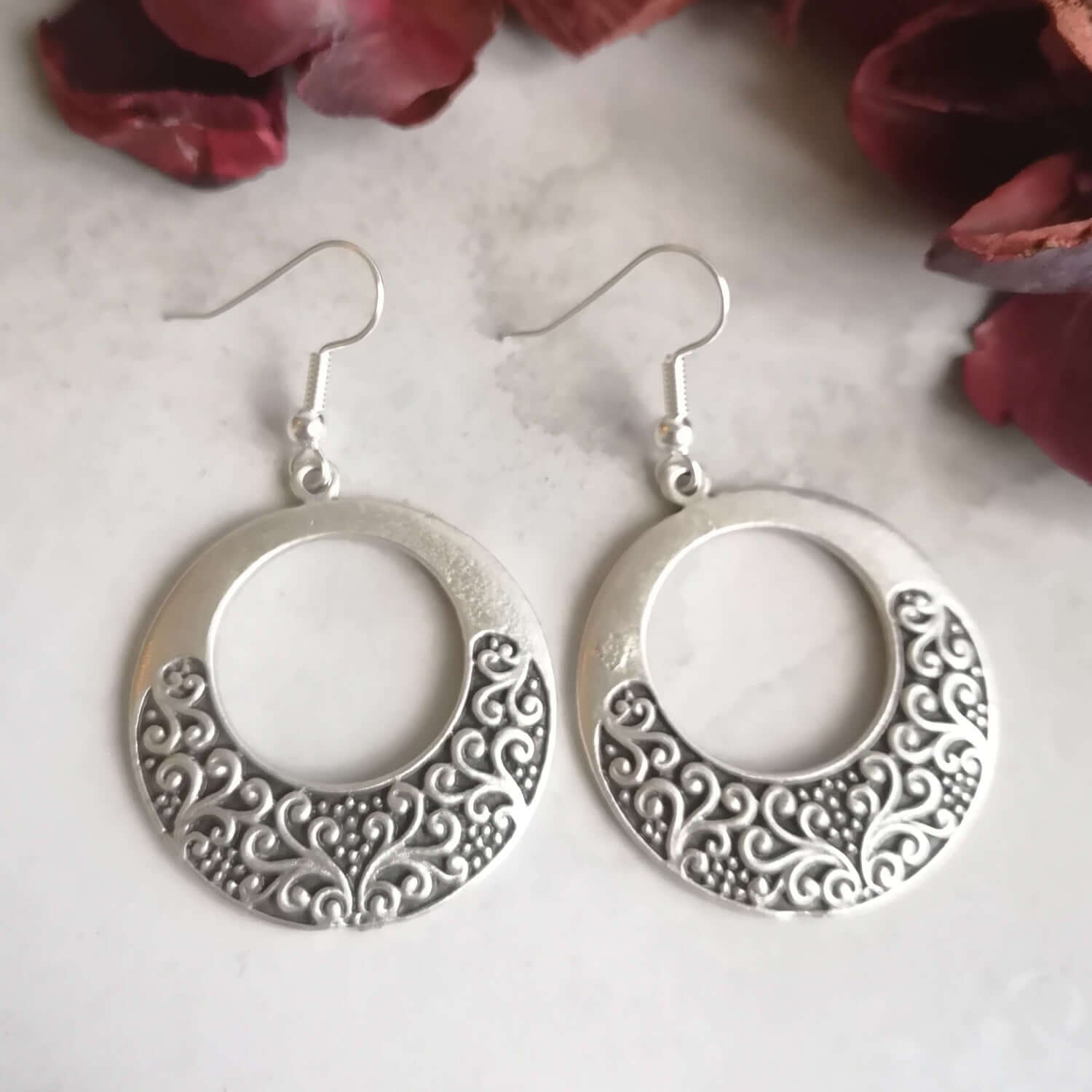 Geometric Floral bohemian earrings