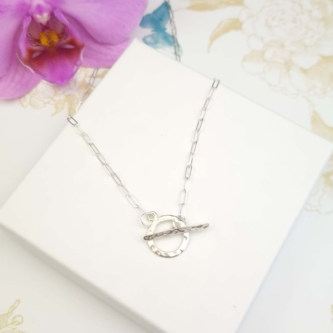 Paperclip chain necklace