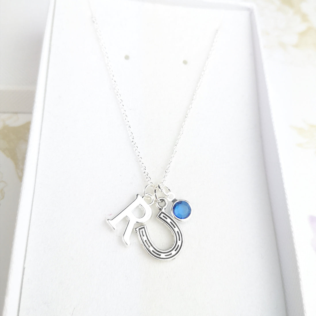 Personalised horse shoe necklace
