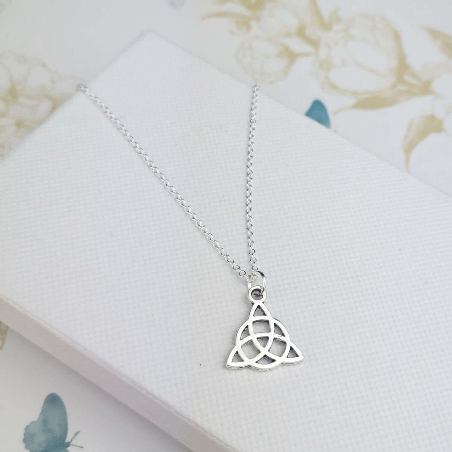 Sterling silver celtic symbol necklace