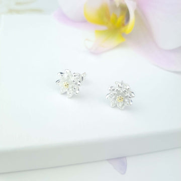 Sterling Silver Daisy Earrings