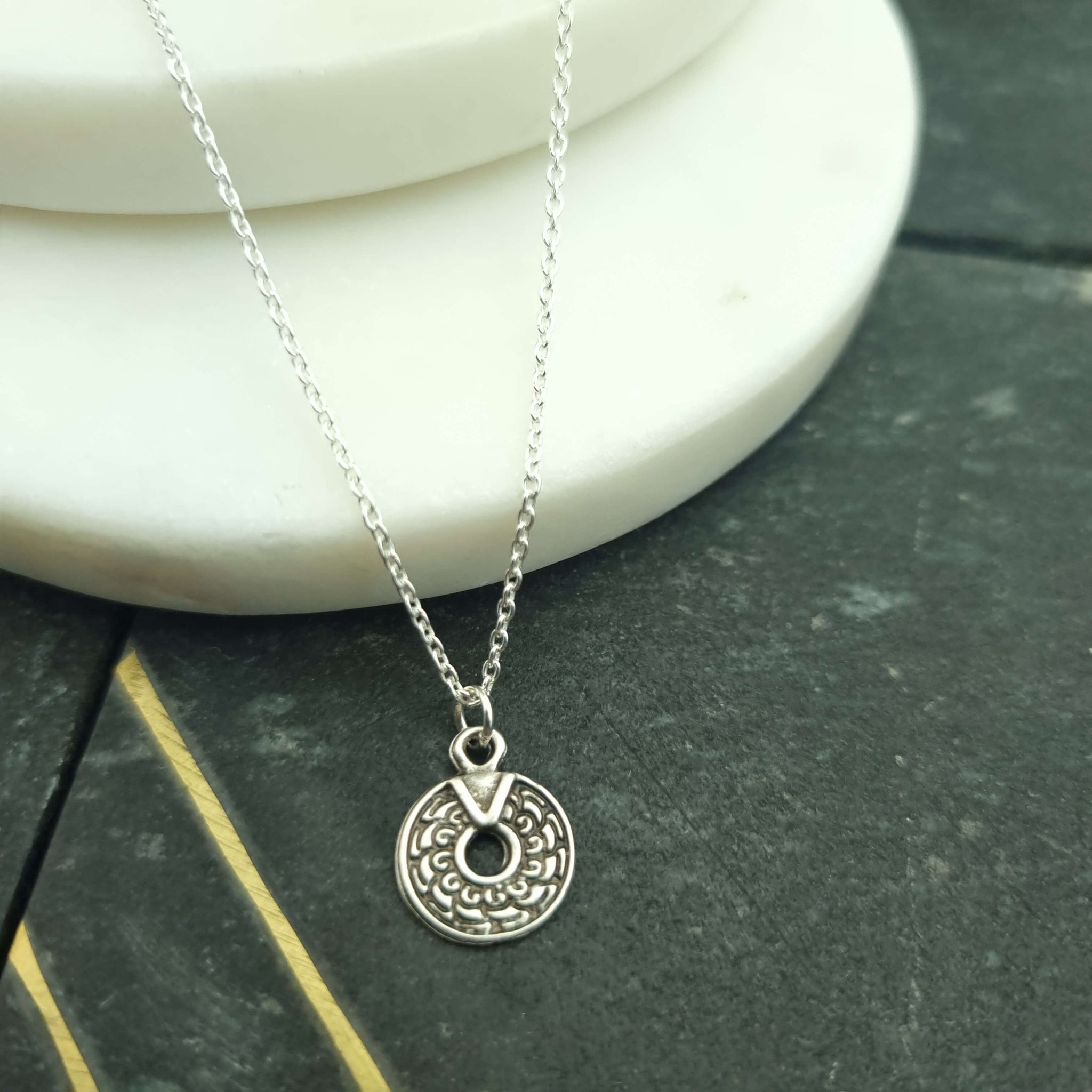 Sterling Silver Coin Necklace