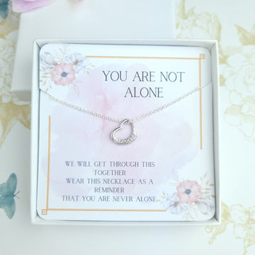Heart Sterling Silver - You Are Not Alone
