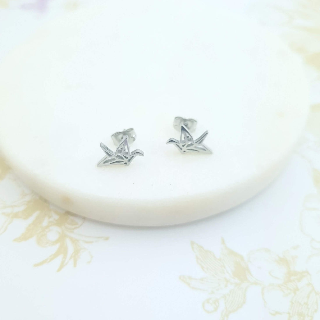 bird animal stud earrings