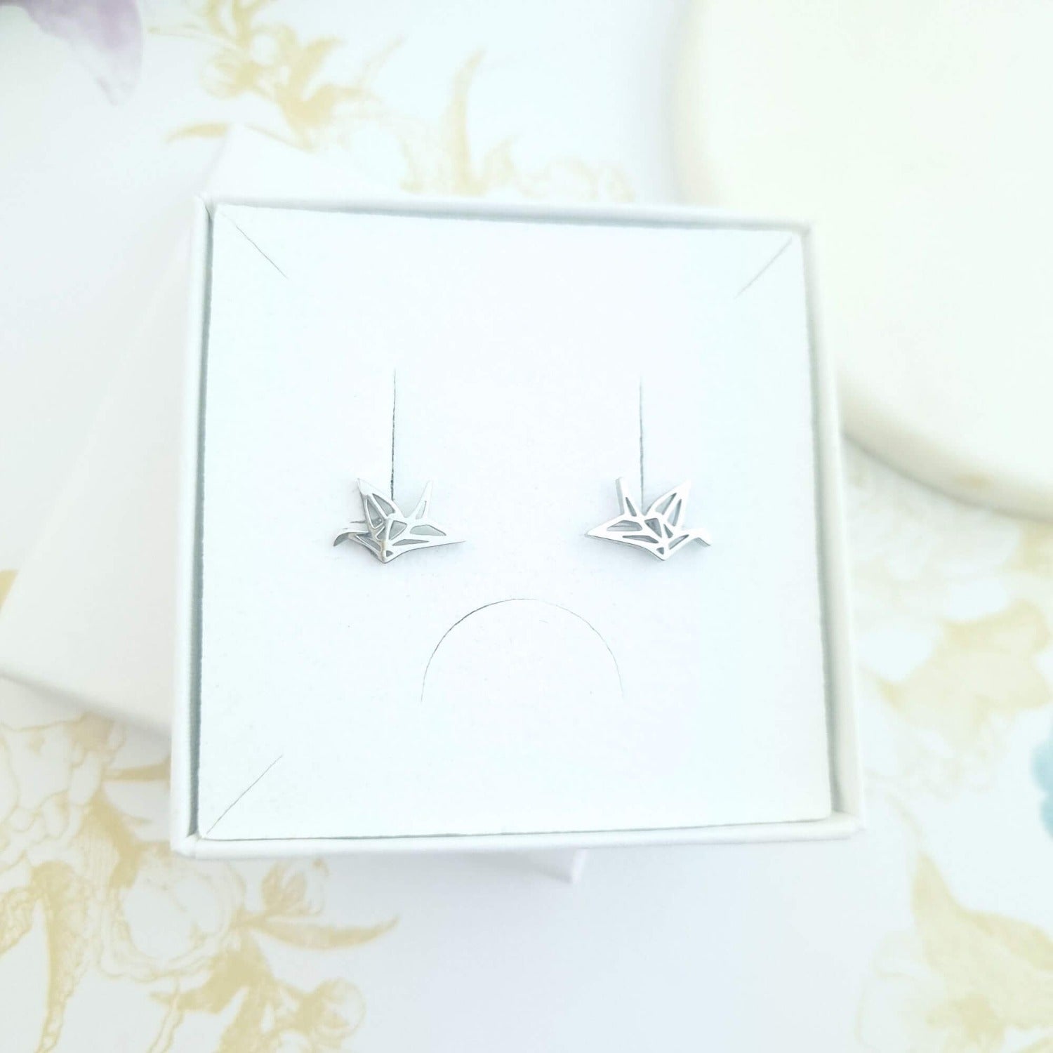 bird animal stud earrings