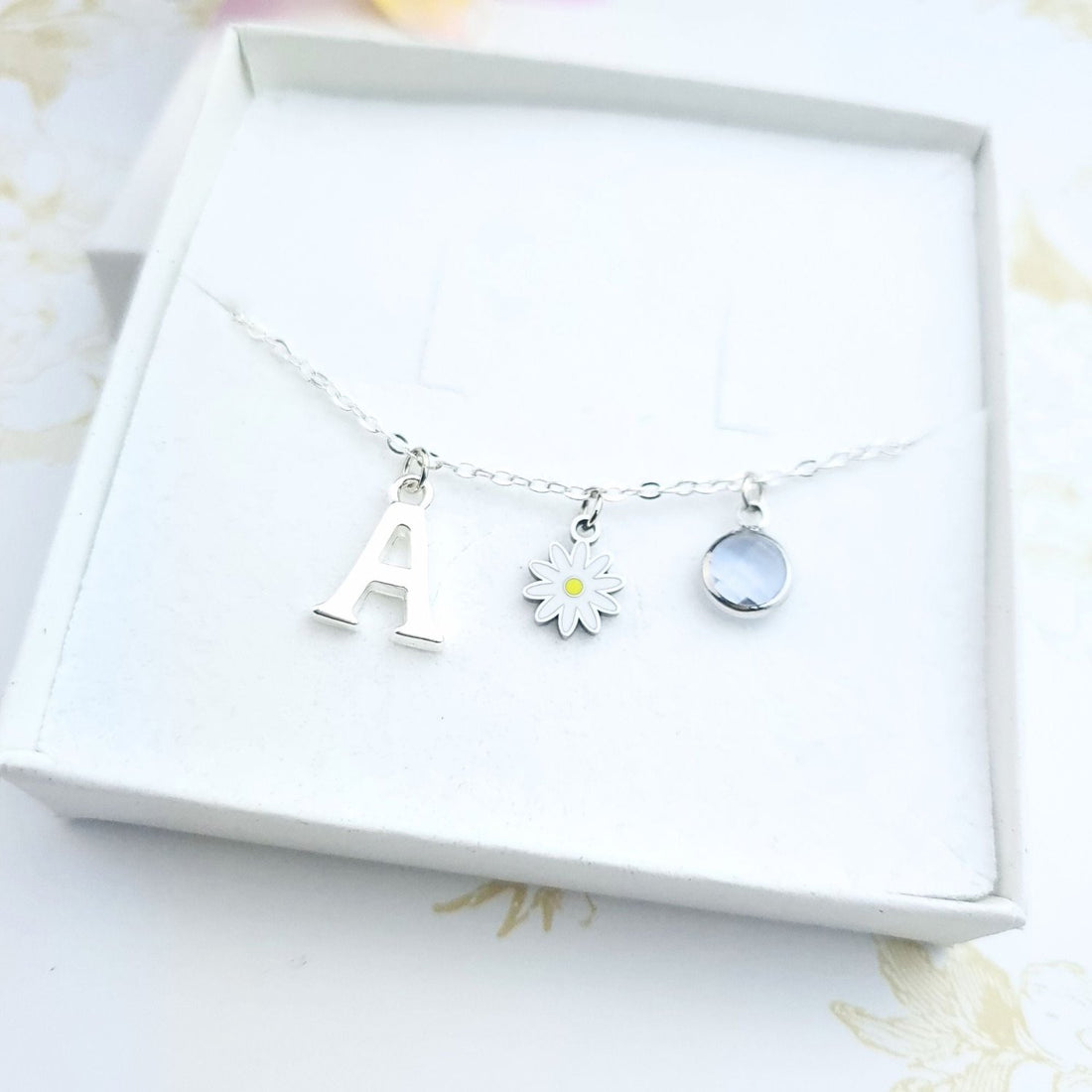 personalised daisy bracelet