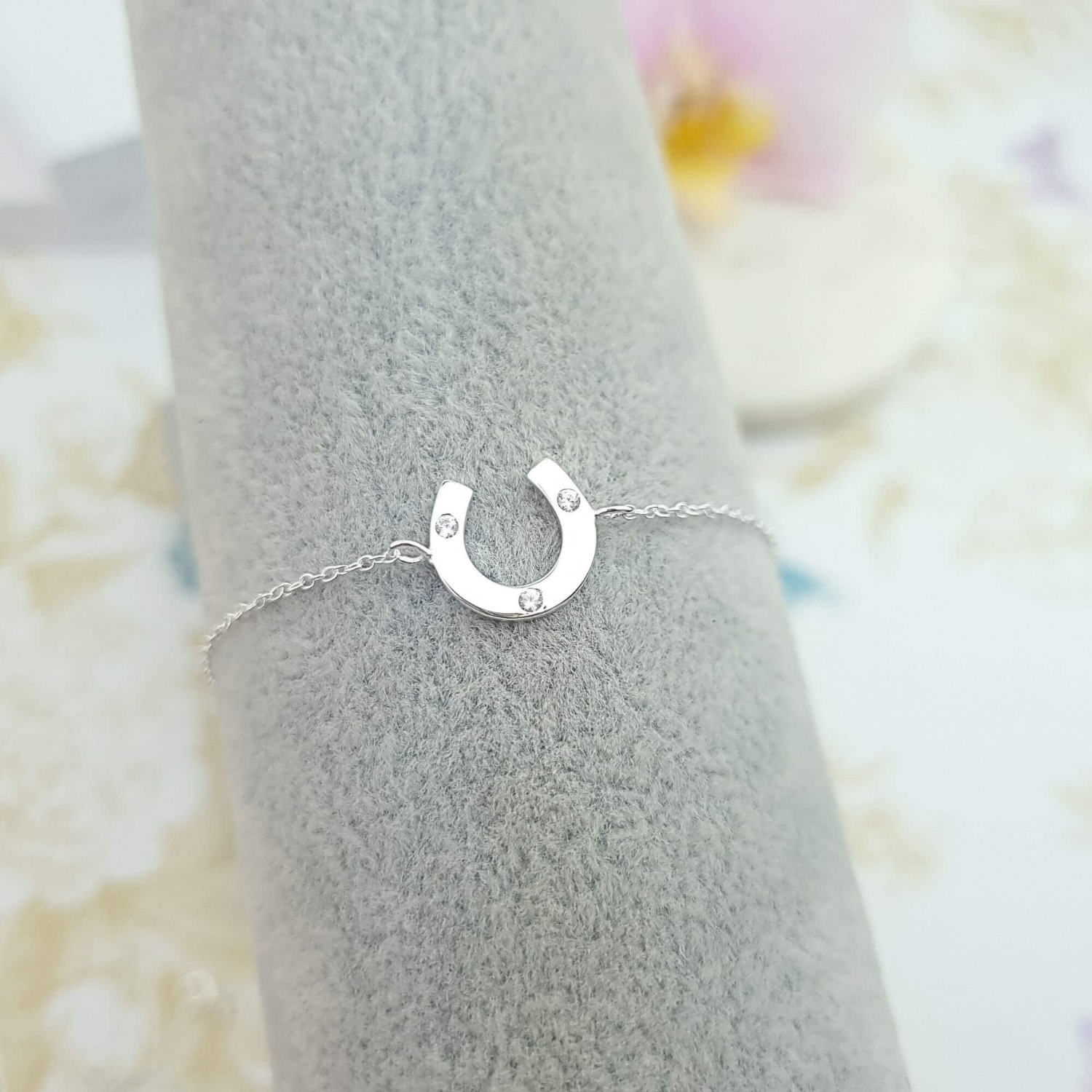 sterling silver horseshoe bracelet