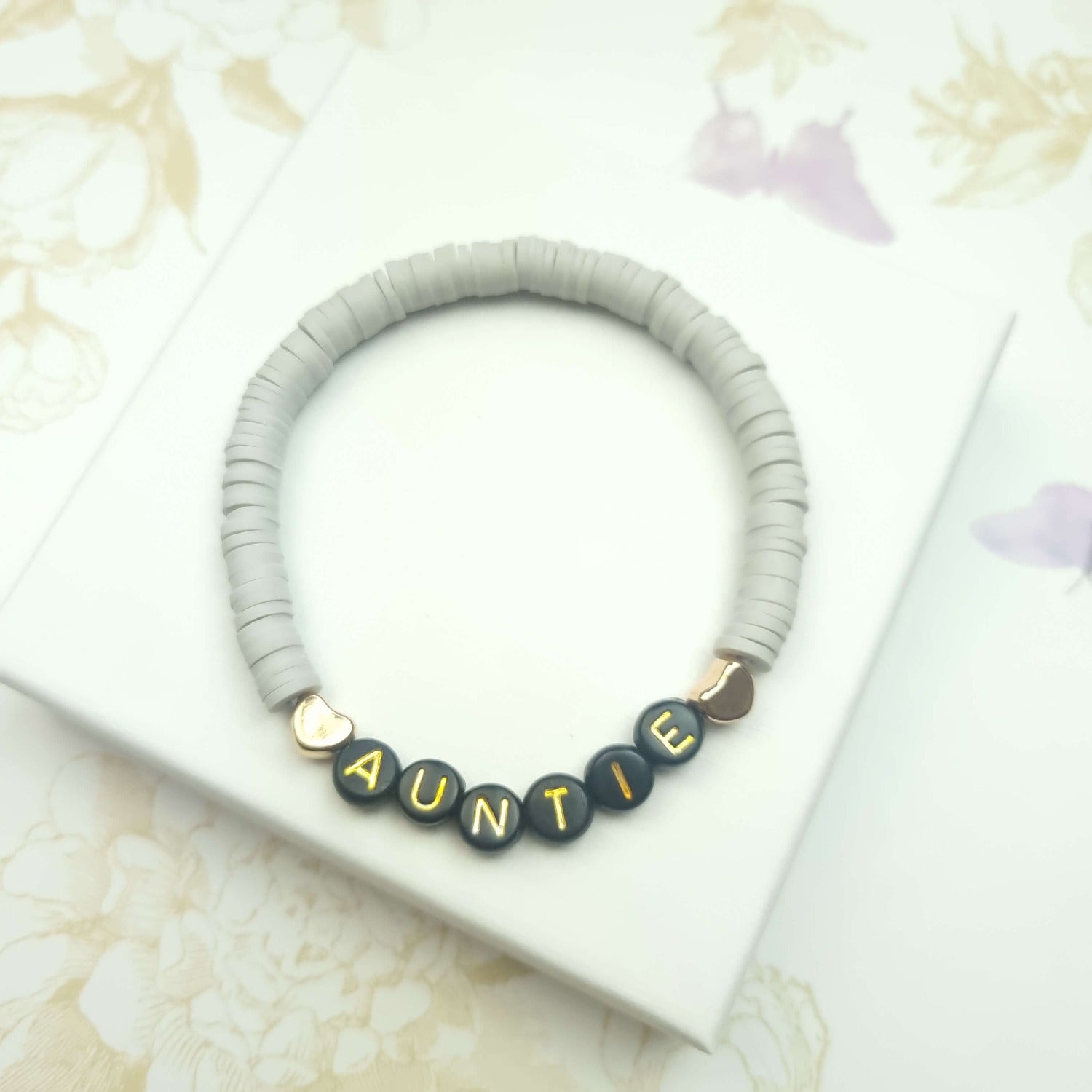 auntie name beaded bracelet