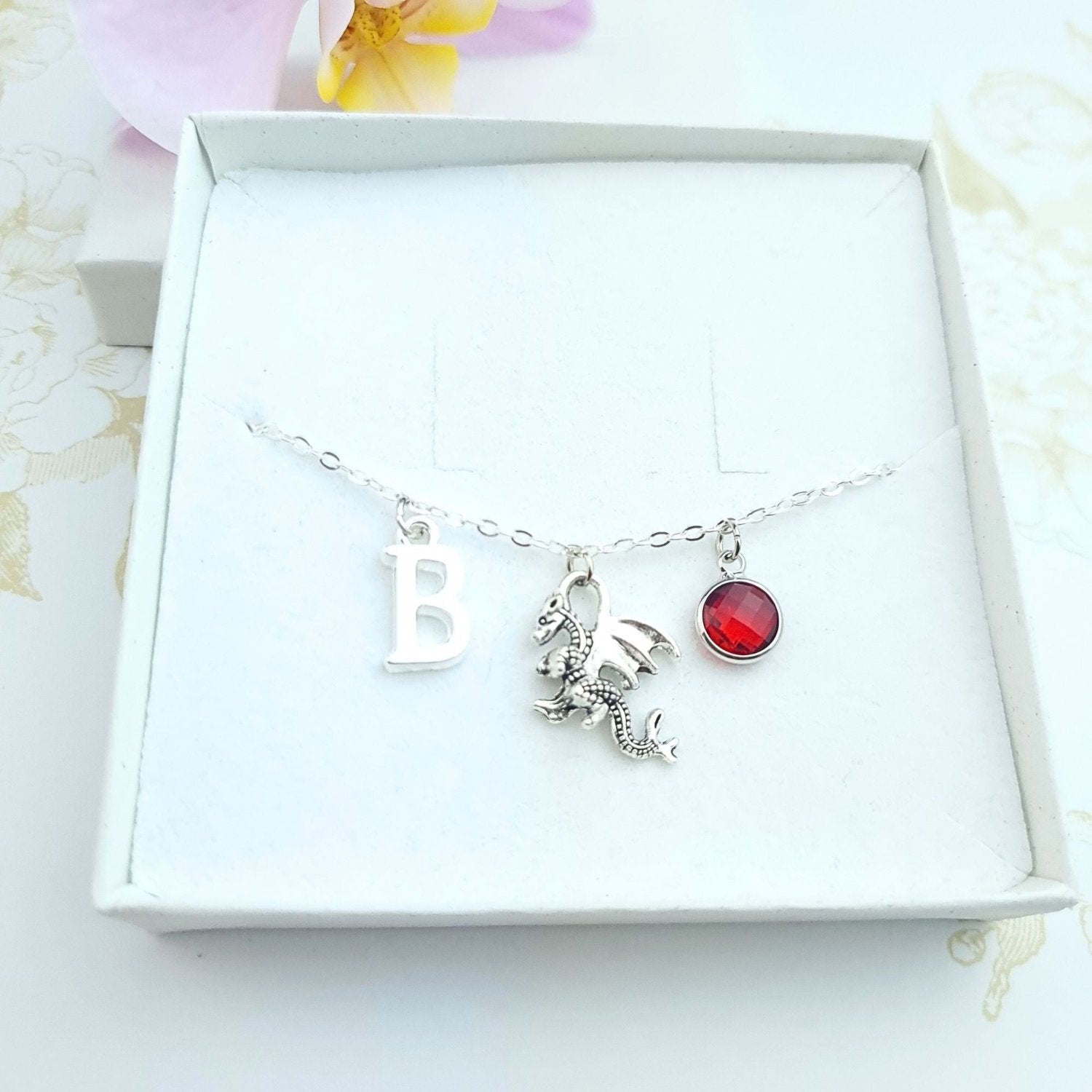 personalised dragon silver bracelet