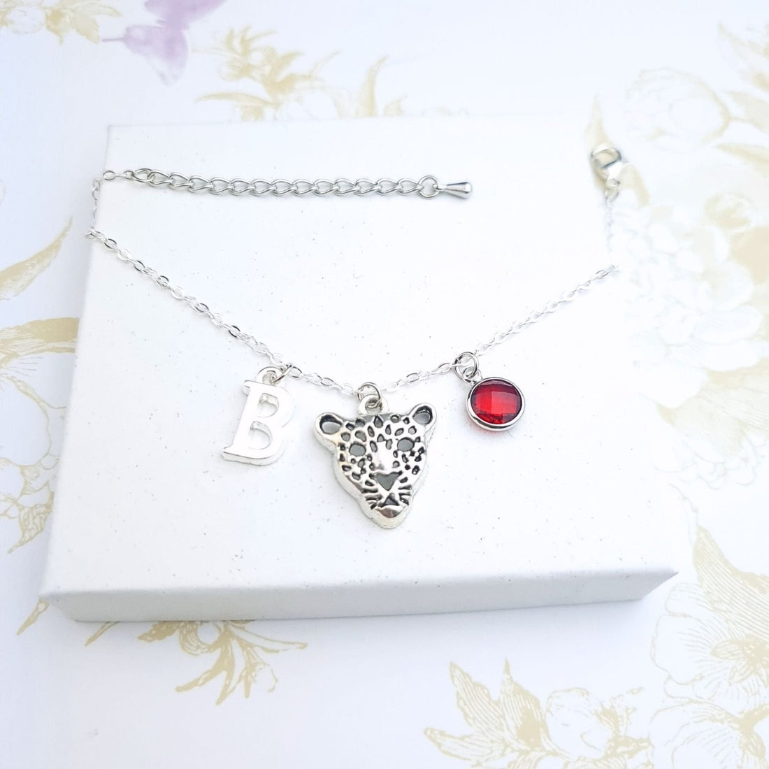 personalised leopard bracelet
