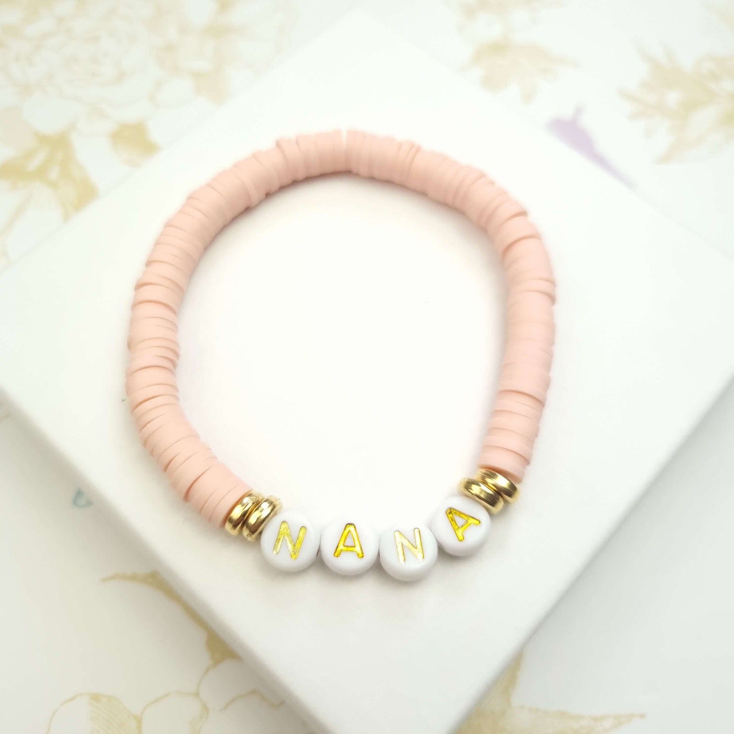 personalised nana beaded bracelet