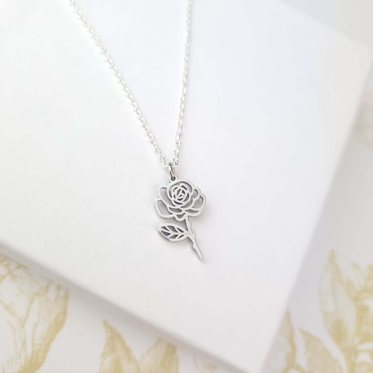 Sterling Silver Rose necklace