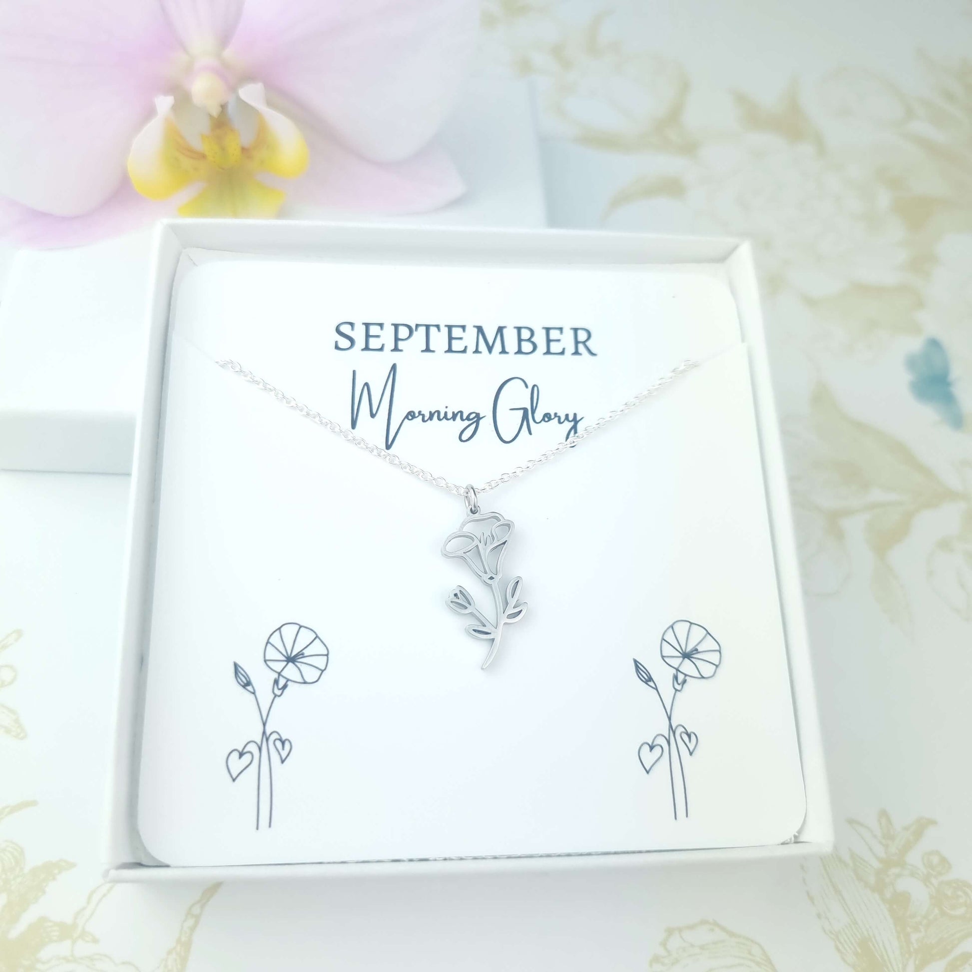 september birth month necklace