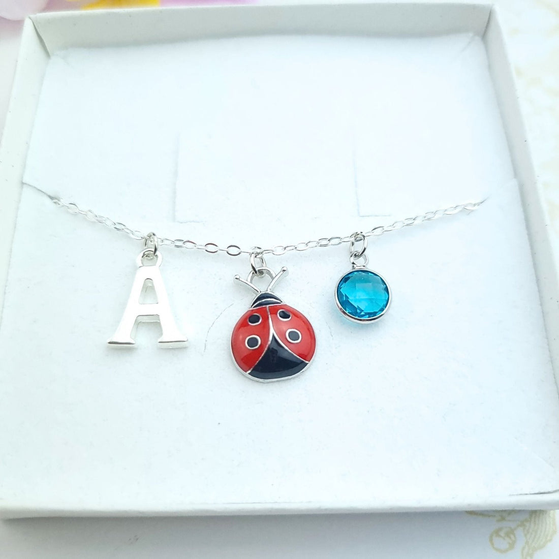 personalised ladybug bracelet