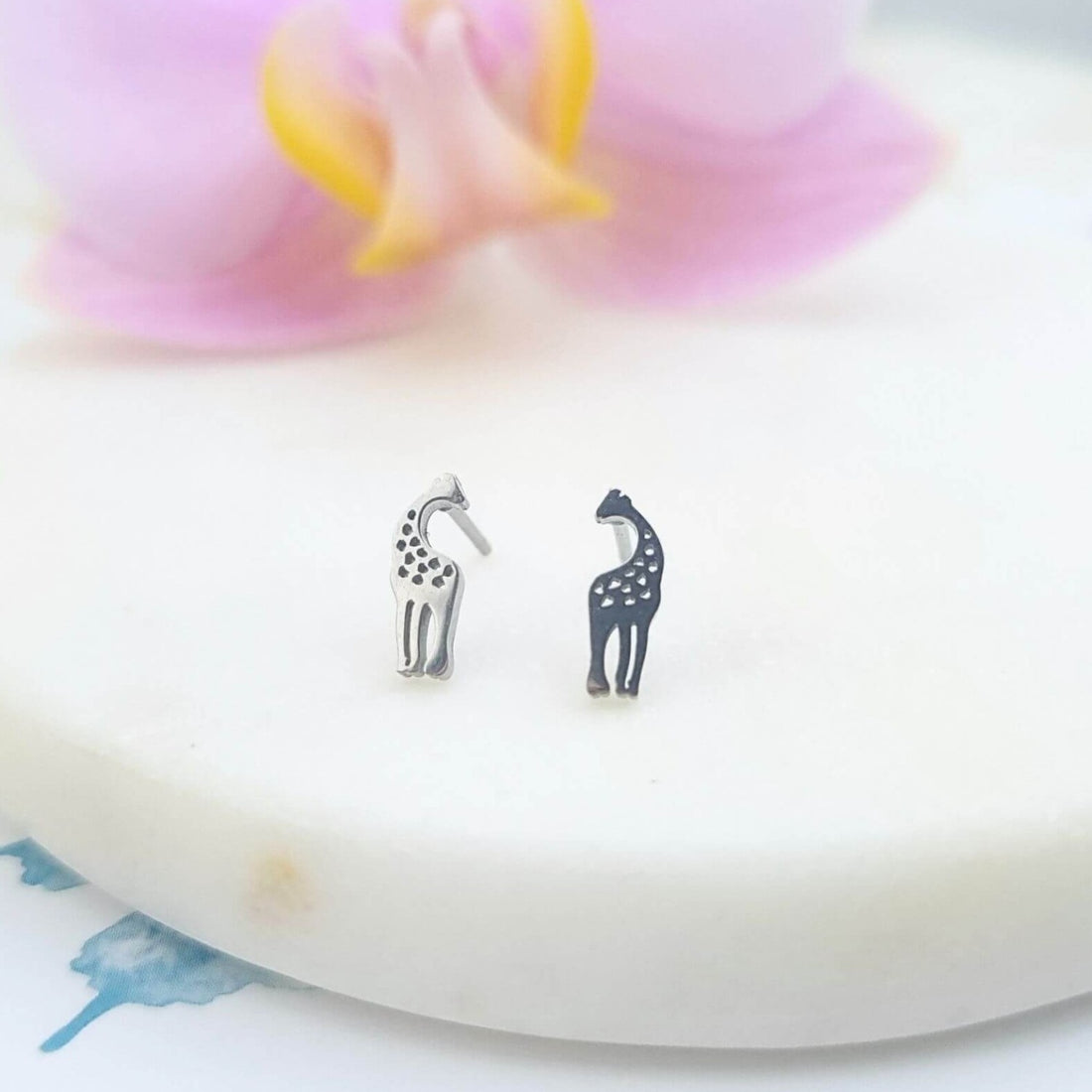 giraffe stud earrings