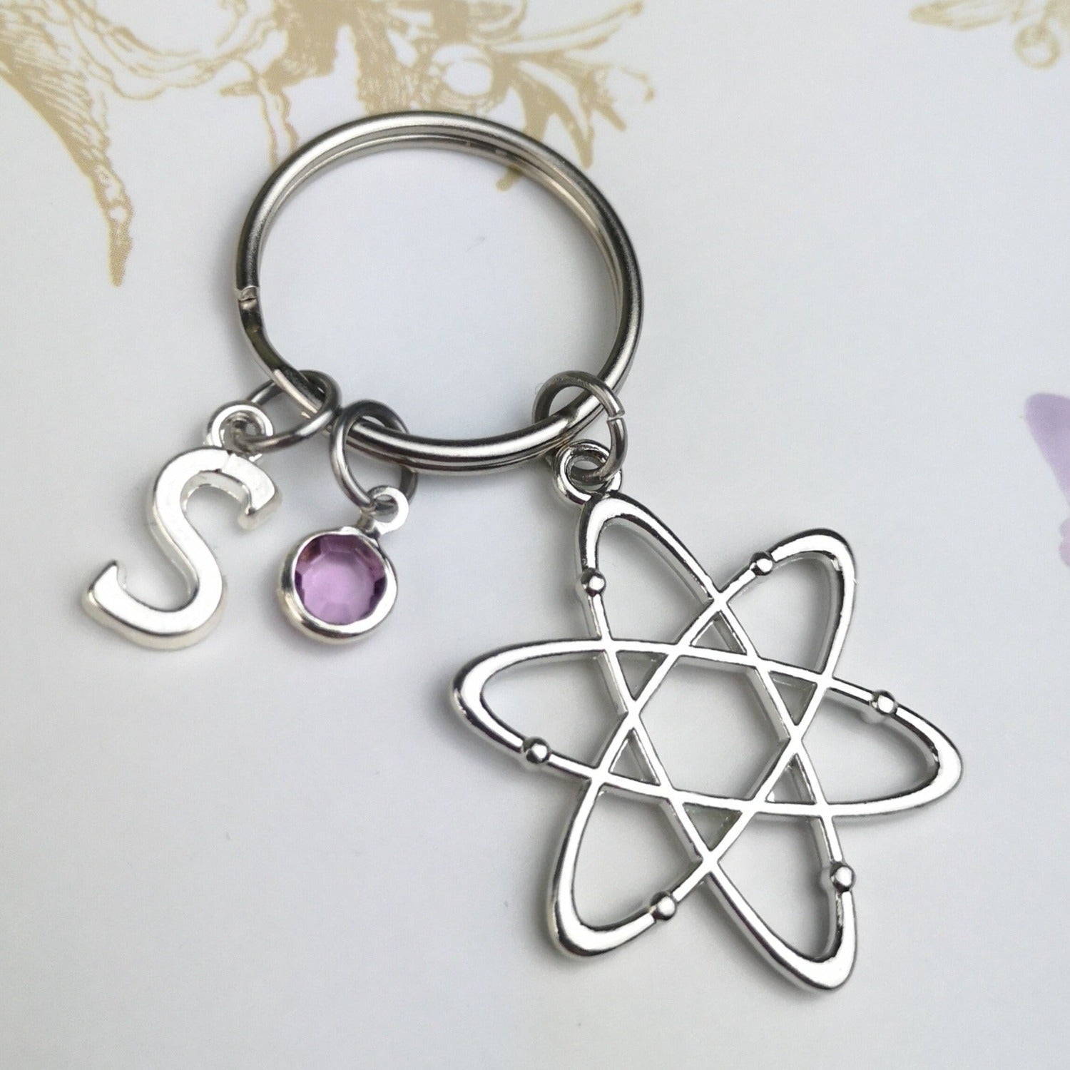 Personalised chemistry keyring 