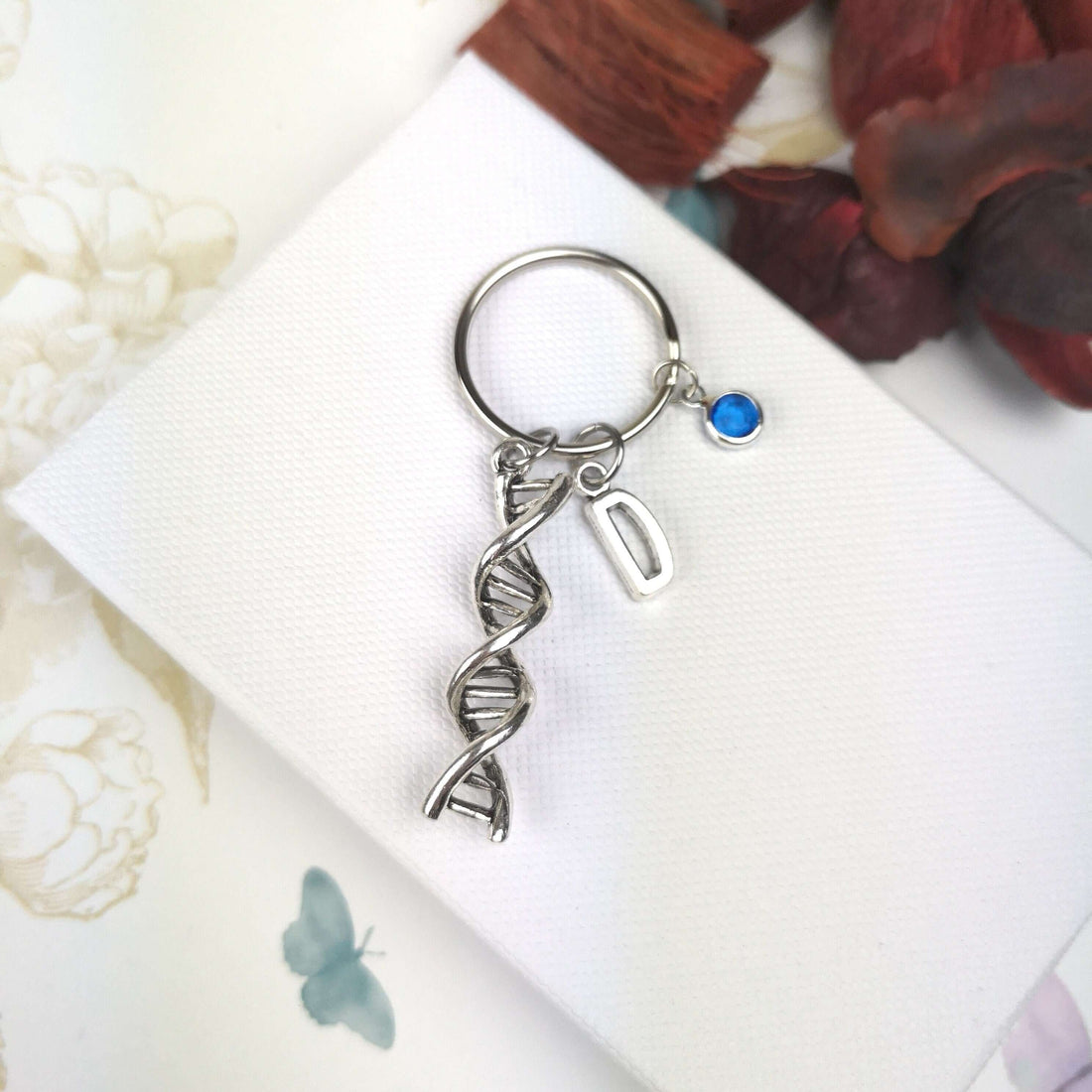 personalised DNA keyring