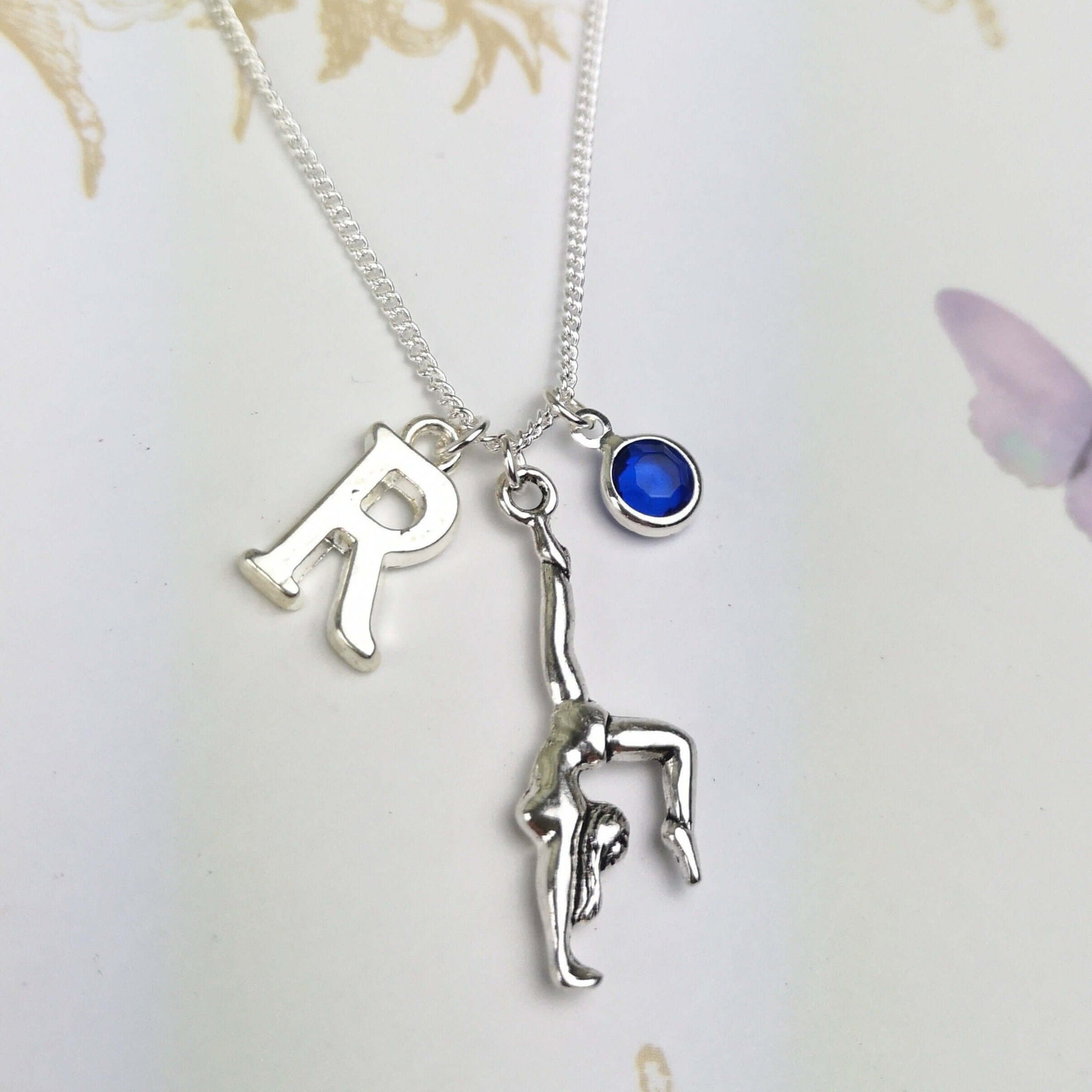 personalised gymnast necklace