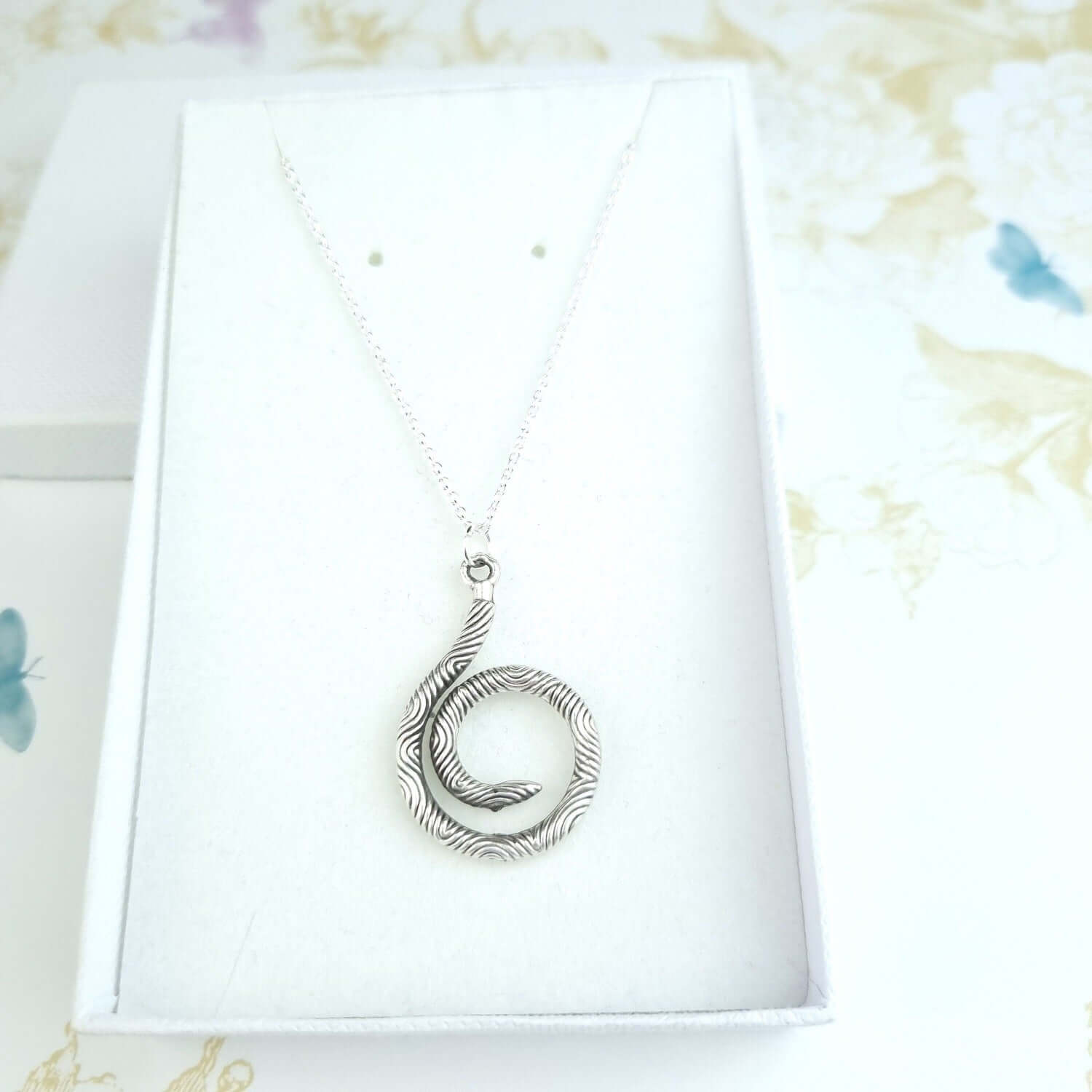Sterling Silver spiral necklace