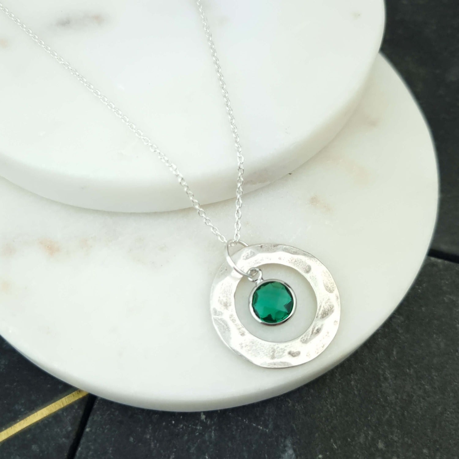 May birthstone necklace