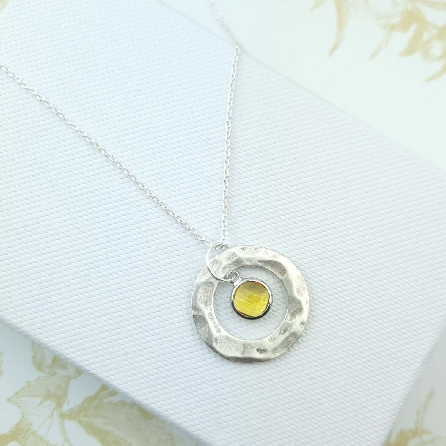 Sterling silver November Birth month necklace 