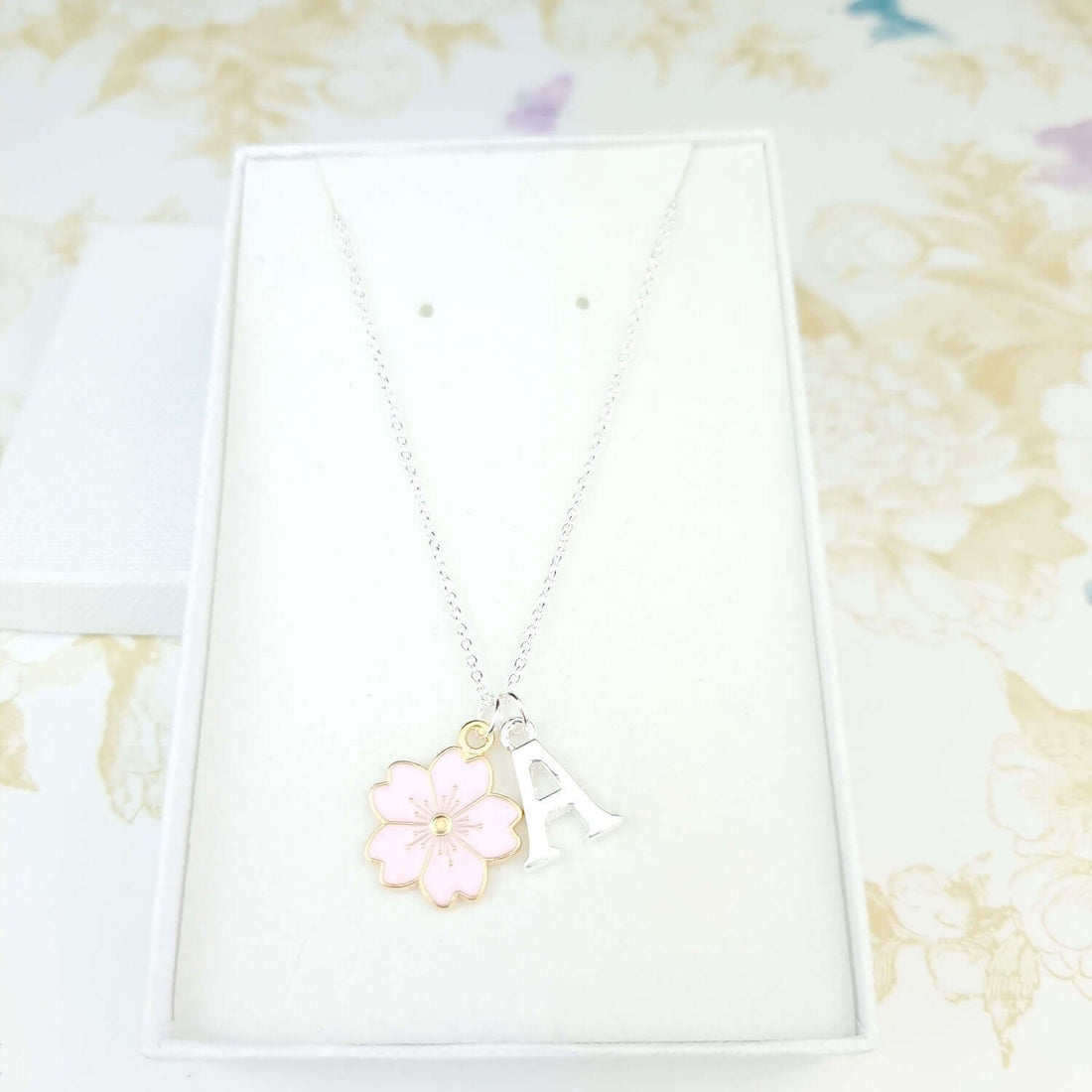 Sterling Silver Cherry Blossom Necklace