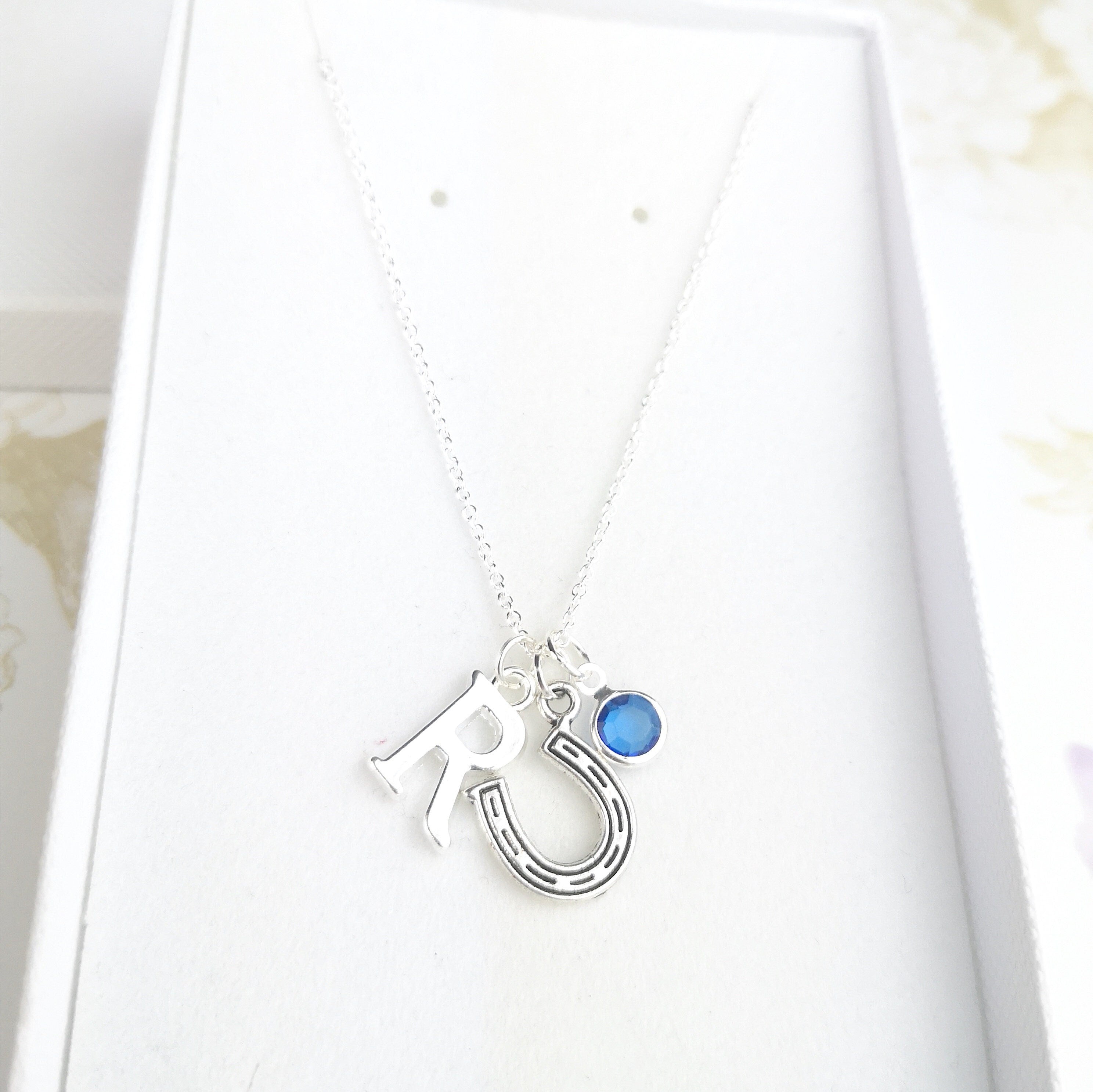 Personalised horse shoe necklace