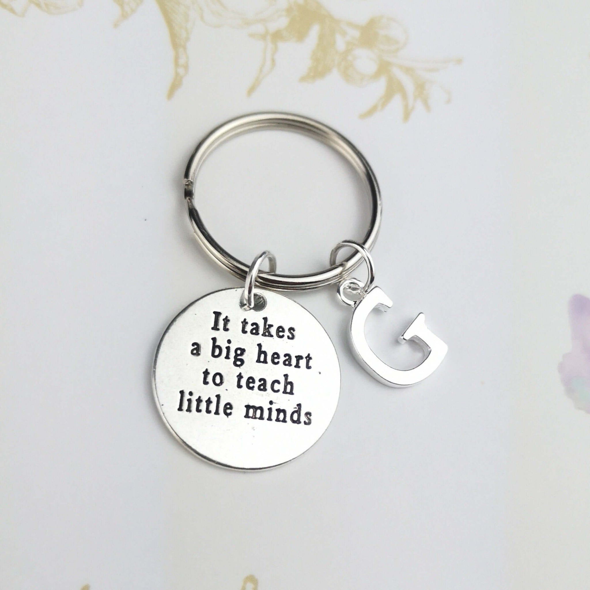 personalised keyring teacher gift