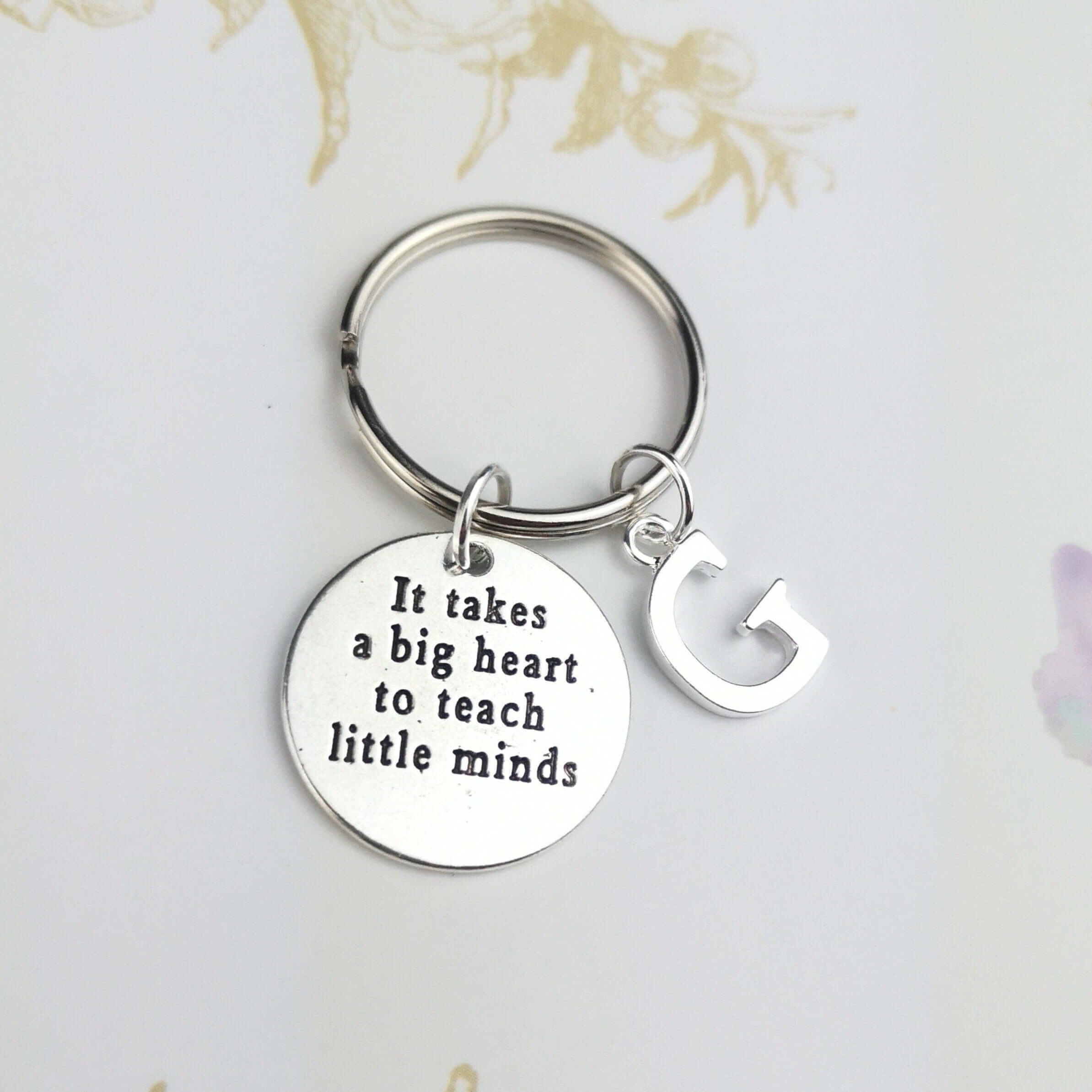 personalised keyring teacher gift