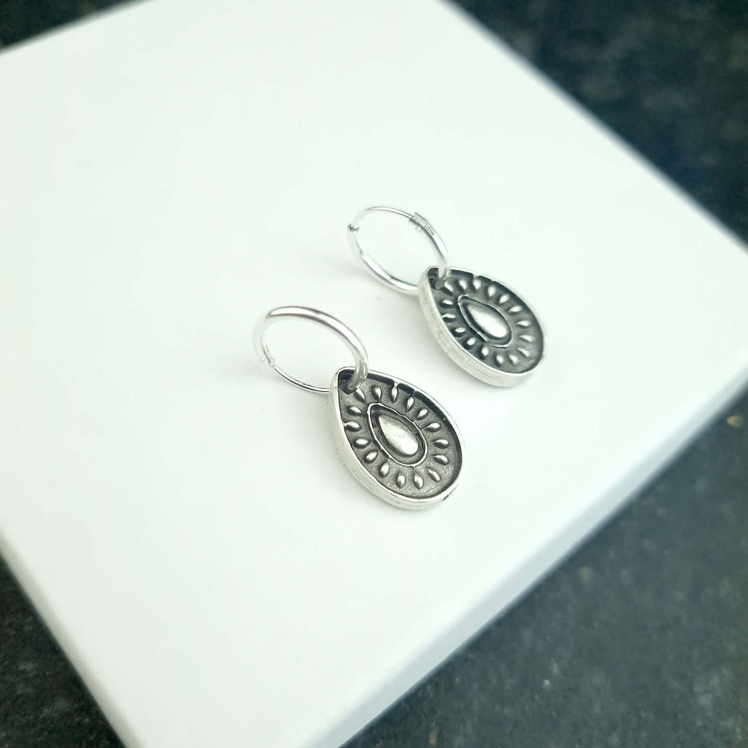 Sterling silver huggies 